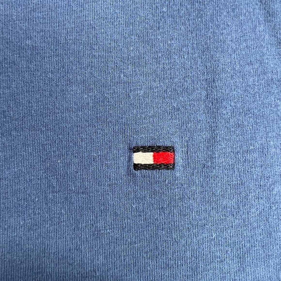 Tommy Hilfiger Shirt Youth Large Blue Long Sleeve Crew Casual School New - Picture 7 of 13